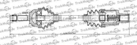 Полуось прав. L=792mm 21/23 зуб. Logan,Sandero 04- TRAKMOTIVE 30-1218