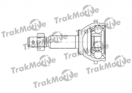 ШРУС наружный к-кт с ABS 28/26 зуб.Transit 2.0D/2.4TDCI 00- TRAKMOTIVE 40-0582