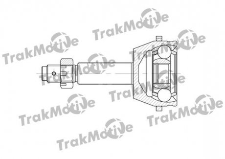 ШРКШ зовнішній к-кт 28/28 зуб. з ABS 48 зуб. TRANSIT 2.2 TDCi 06-14 TRAKMOTIVE 40-0583