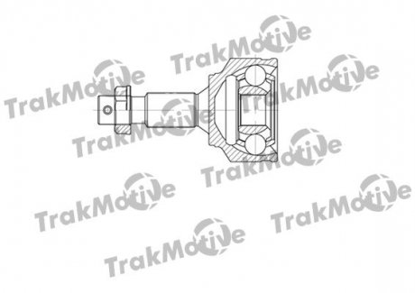 ШРКШ (зовнішній) Citroen Jumpy 16-/C5 08-/C8 02-/Peugeot 407/508 04-18 (28z/34z/58.4mm/86mm/52.3mm) TRAKMOTIVE 400655 (фото 1)