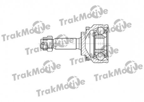 Шрус к-кт с ABS внешн. 25/33 зуб. Galant -04 TRAKMOTIVE 40-0688