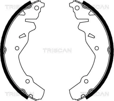 Комплект гальмівних колодок TRISCAN 810080002
