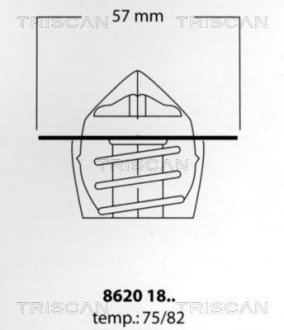 Датчик включения вентилятора Peugeot 92/88-97/92°C TRISCAN 86201875 (фото 1)