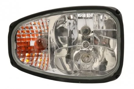 Фара Прав (H1/H7/PY21/T4W, верхнє кріплення, колір повороту: прозор) JCB 3, 4 TRUCKLIGHT HLJC001R