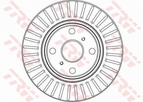Гальмівний диск TRW DF4058 (фото 1)