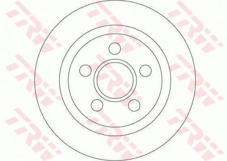 Диск тормозной TRW DF4407 (фото 1)