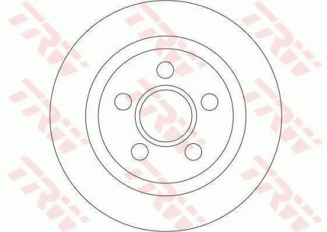 Диск тормозной TRW DF4407