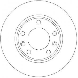 Диск тормозной PEUGEOT T. 308 1,0-2,0 13- TRW DF6910