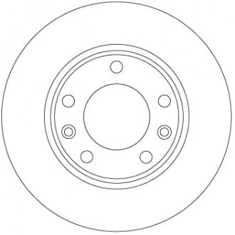 Диск тормозной PEUGEOT T. 308 1,0-2,0 13- TRW DF6910