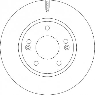 Гальмівний диск 51712G2100 TRW DF6936