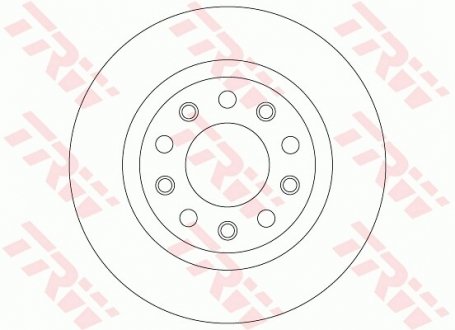 Диск гальмівний задній TRW DF8070