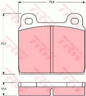 Тормозные колодки, дисковые TRW GDB100