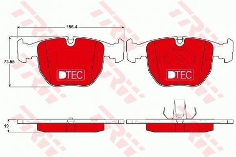 Керамические тормозные колодки TRW GDB1261DTE