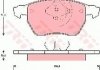 Тормозные колодки, дисковый тормоз (набор) TRW GDB1429 (фото 1)