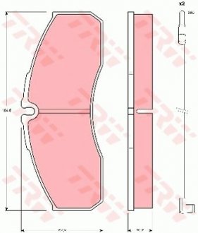 Тормозные колодки TRW GDB1610