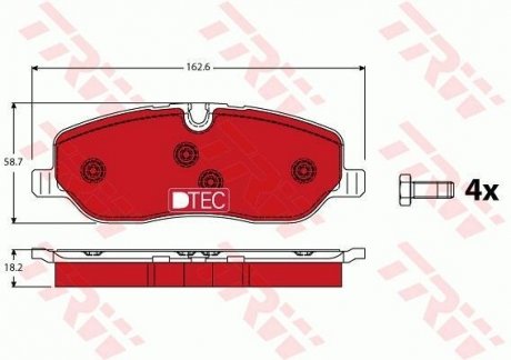 (LUCAS) TRW GDB1631DTE (фото 1)