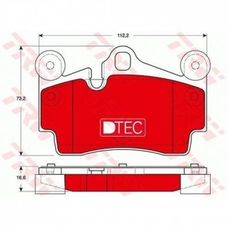 Тормозные колодки TRW GDB1653DTE (фото 1)