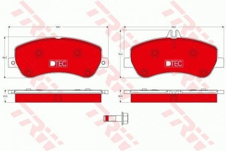 Керамічні гальмівні колодки (LUCAS) TRW GDB1798DTE