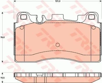 Тормозные колодки, дисковые TRW GDB1906