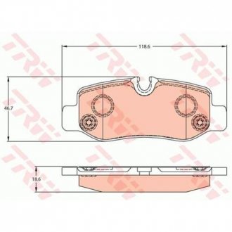 Тормозные колодки TRW GDB2102