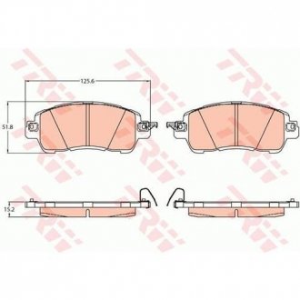 Тормозные колодки TRW GDB2122