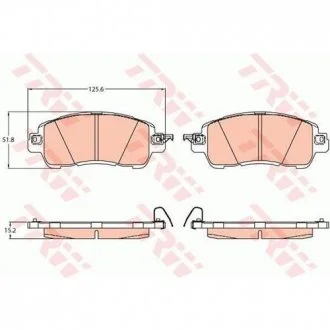 Тормозные колодки TRW GDB2122