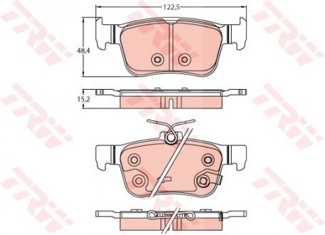 KLOCKI HAM. HONDA T. CIVIC 1,0-1,5 VTEC 17- (LUCAS) TRW GDB2256