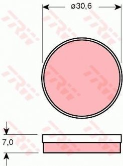 Тормозные колодки, дисковый тормоз (набор) TRW GDB271