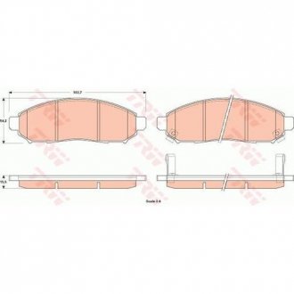 Тормозные колодки TRW GDB3520