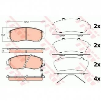 Тормозные колодки TRW GDB3581