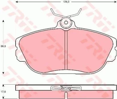 Тормозные колодки, дисковый тормоз (набор) TRW GDB4033