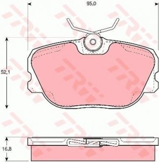 Гальмівні колодки, дискові TRW GDB460 (фото 1)