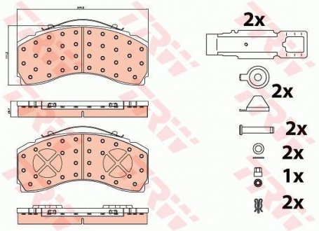 Тормозные колодки, дисковые TRW GDB5111