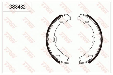 Тормозные колодки ручного тормоза TRW GS8482