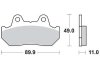 Тормозная колодка (диск) TRW MCB512 (фото 1)