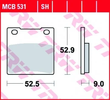 Тормозная колодка (диск) TRW MCB531