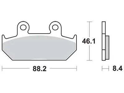 Тормозная колодка (диск) TRW MCB571