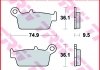 Тормозная колодка (диск) TRW MCB575RSI (фото 2)