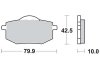 Гальмівна колодка (диск) TRW MCB587 (фото 1)