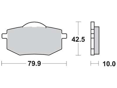 Тормозная колодка (диск) TRW MCB587