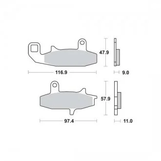 Тормозная колодка (диск) TRW MCB597
