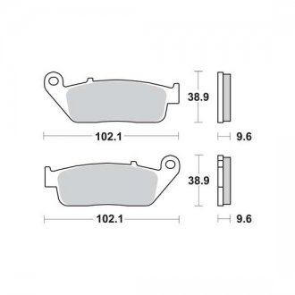 Тормозные колодки TRW MCB599SH