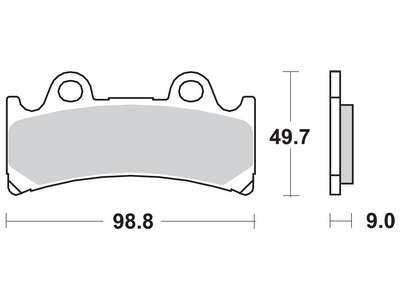 Тормозная колодка (диск) TRW MCB656SV