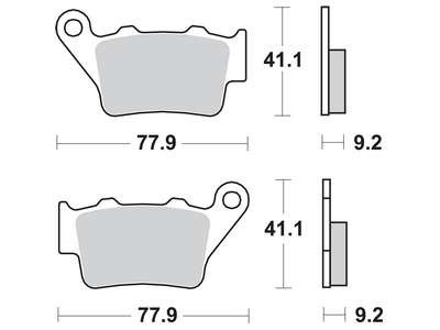 Тормозная колодка (диск) TRW MCB672RSI (фото 1)