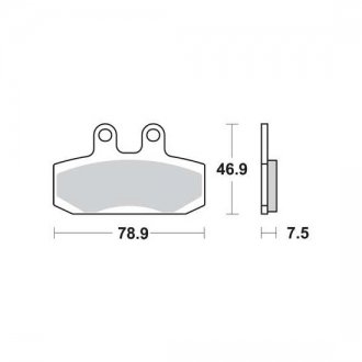 Тормозные колодки TRW MCB673