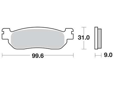 Тормозная колодка (диск) TRW MCB699