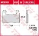 Тормозная колодка (диск) TRW MCB703 (фото 1)