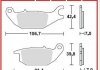 Тормозная колодка (диск) TRW MCB738 (фото 1)