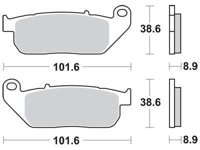 Тормозная колодка (диск) TRW MCB753SV