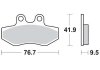 Тормозная колодка (диск) TRW MCB774 (фото 1)